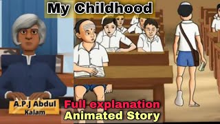 My Childhood class 9 | my childhood animated story | story | explanation | hindi | educhain padhai