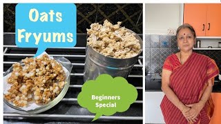 Oats Fryums/Vadam ! Beginners Special ! Easy \u0026 Tasty !