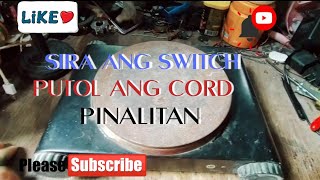 Electric Stove Broken Switch no Cord how to Repair/innoware hp1500