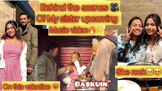 My sister first Music video(BASKUIN😍)BTS @kajeimonsumer8191 @MusicalMubin |vlog♥︎