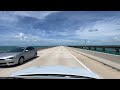 driving seven mile bridge in the florida keys