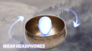 Hear this Tibetan Singing Bowl circling around your head | Study and Meditation | WEAR HEADPHONES