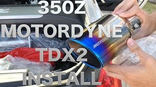 350z Motordyne TDX2 Shockwave)) Install: TDX2 VS HKS replica