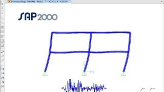 SAP2000 - 11 Modal Time History Analysis: Watch & Learn