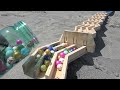 marble run ♡ handmade wooden rail u0026 rain gutter course in sandy beach