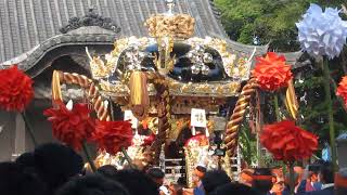 津田天満神社　構屋台 完成式　宮出し　2023年9月24日