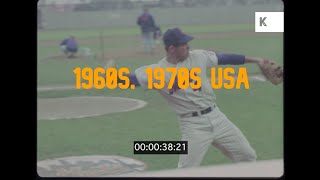 1960s, 1970s, New York Mets Warm Up, Baseball 35mm