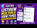 🐸 FLUTTER ANDROID ~ 🐸 LIST VIEW WITH DIFFERENT VIEW TYPES ~🐸 TUTORIAL