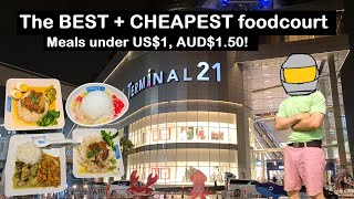 The best foodcourt in Pattaya | Terminal 21 mall | พัทยา ประเทศไทย PATTAYA THAILAND TH | Ep 41 2022