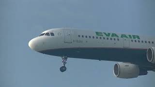 長榮航空 Eva Air A321-211(B-16216) B7-8616 澎湖(MZG)→松山(TSA) landing