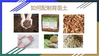 【养花·种菜】067 如何配制育苗土  How To Make Seed Starting Mix