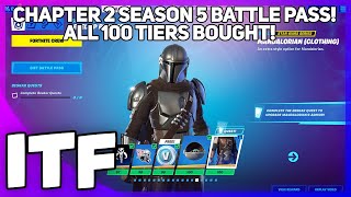 Chapter 2 Season 5 BATTLE PASS Overview! I BOUGHT ALL TIERS + FORTNITE CREW! (Fortnite BR)