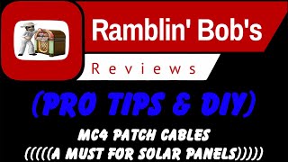 MC4 Reverse Polarity Patch Cables (((((A MUST HAVE FOR SOLAR PANELS)))))