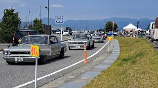 ハコスカ軍団排気音💨　#道の駅富士川旧車イベント　#第14回クラシックカーミーティングイン富士川　#スカイライン 　#ハコスカ