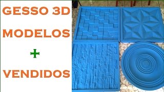 MODELOS DE FORMAS P/ PLACAS DE GESSO 3D MAIS VENDIDOS