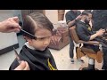 Como cortar cabelo de criança todo na tesoura | corte social infantil