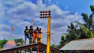 Sri venkateshwara swami Dwajasthambam punar prathista 🙏 subash nagar, bellampalli. #Gadecreations