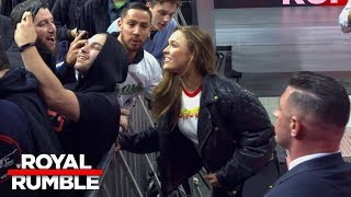 Ronda Rousey returns to ringside after Royal Rumble 2018 goes off the air: Exclusive, Jan. 28, 2018