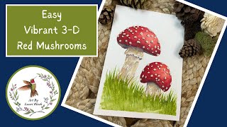 How To Make Easy Vibrant 3-D Red Mushrooms