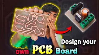 PCB Design | How to make PCB Board at Home | PCB Design in Copper Clad Board | PCB Board in tamil