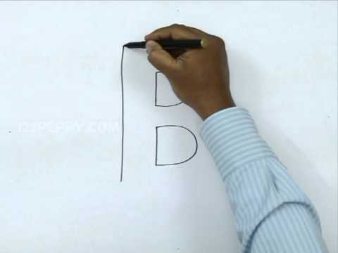 How To Draw B In 3d - YouTube