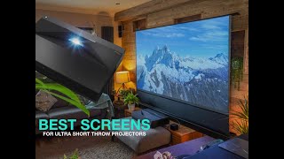 Best Projector Screens for Ultra Short Throw Laser Projectors | Make the Right Choice