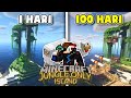 100 Hari di Minecraft tapi Pulau Jungle Only🌴❗️❗️