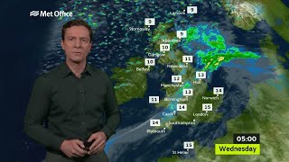 Tuesday mid-morning forecast - 24/10/17