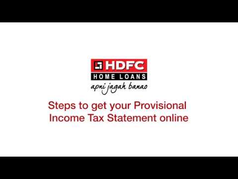 How To download your Home Loan Provisional Tax Statement How To download your Home Loan Provisional Tax Statement