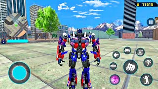 Optimus Prime Multiple Transformation Jet Robot Car Game 2020 - Android Gameplay