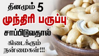 Eating 5 Cashew Nuts Daily | Amazing Health Benefits of Cashew Nuts | munthiri paruppu | Health Tips