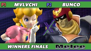 S@X 541 Winners Finals - mvlvchi (Peach) Vs. Bunco (Captain Falcon) Smash Melee - SSBM