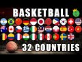 Basketball Marble Race with 32 Countries #11 \ Marble Race King