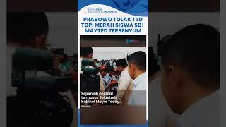 Viral Aksi Prabowo Tolak Tanda Tangani Topi SD Berwarna Merah, Mayor Teddy Sampai Tersenyum