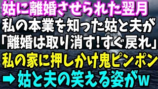 【スカッと】姑に離婚させられた翌月。私の本業を知った姑と夫が「離婚取り消す！すぐに戻れ」と私の家に押しかけ鬼ピンポン！→姑と夫の笑える末路が…【修羅場】