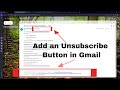 How to Add an Unsubscribe Button to Your Gmail Emails (Step-by-Step Guide)