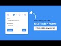 Multi Step Form | HTML, CSS & Javascript