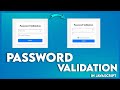 Password Validation Using in Javascript | Show&Hide Password Toggle|#how |#trending