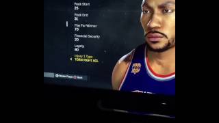 Derrick Rose NBA2K Rating Adjusted