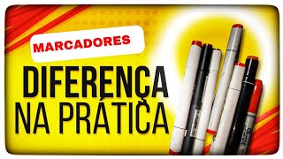 COMO DIFERENCIAR NA PRÁTICA- MARCADORES A BASE DE ALCOOL E ÁGUA