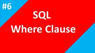Where Clause in sql | Part 6 | SQL tutorial for beginners | Tech Talk Tricks