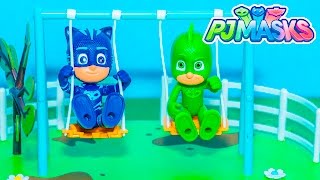 PJ Masks' Owlette and Gekko and Catboy  Turn into Paw Patrol