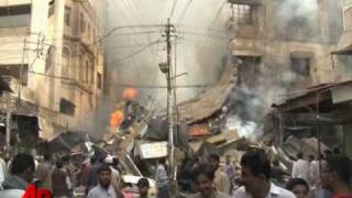 Security, Fires, Funerals After Karachi Blast