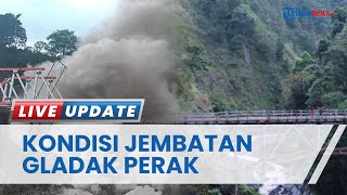 Penampakan Jembatan Gladak Perak Tertutup Abu Vulkanik seusai Diterjang Awan Panas Gunung Semeru
