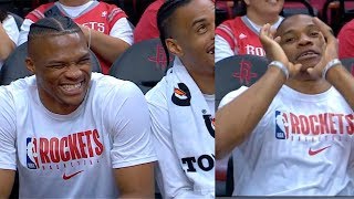 Russell Westbrook made it onto the Toyota Center Dance Cam | Rockets vs Sharks