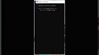 Alphabet letter ll python programming pattern ll Coding Hunter ll #cod #coding #python