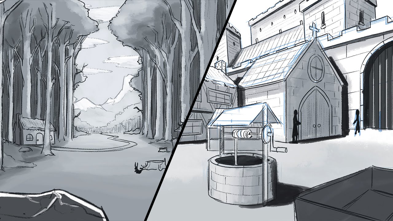 How To Draw Backgrounds Art Tutorial