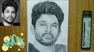 Allu Arjun ll Pencil Drawing ll how to drawing alluarjun ll 2020 #alluarjun