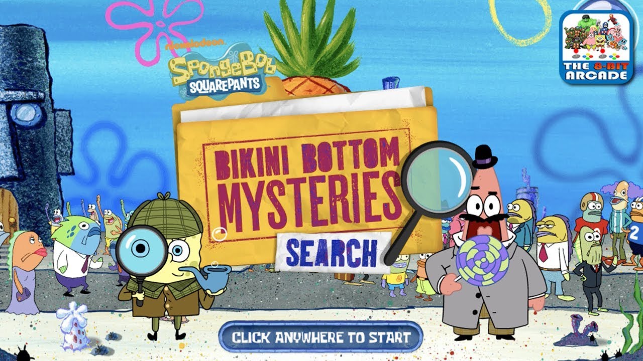 Spongebob Squarepants Bikini Bottom Mysteries Search Find The