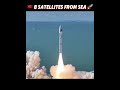 Commercial Chinese rocket launches 8 satellites from sea #china #shortvideo